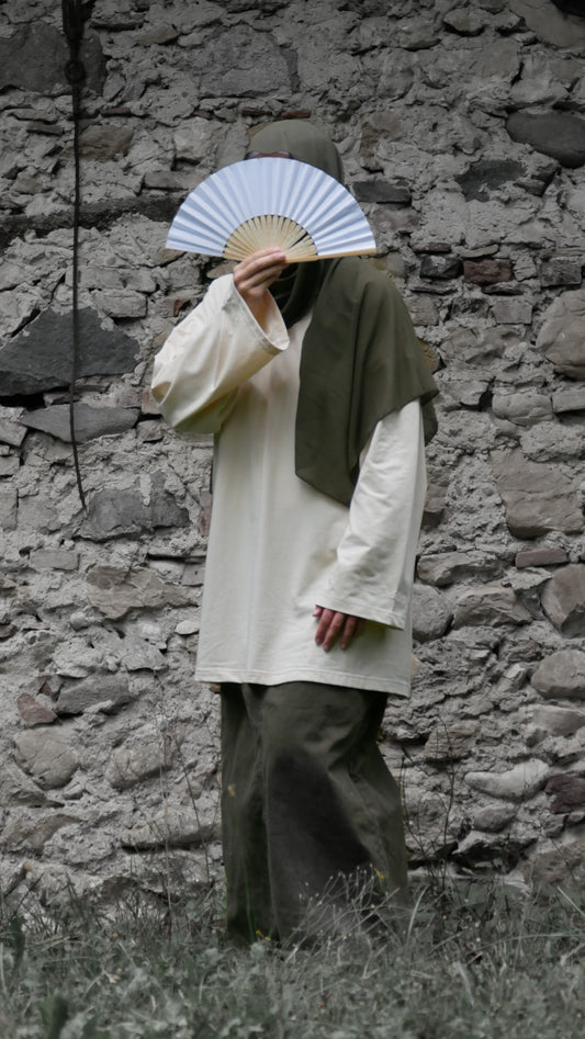 T-shirt modeste Beige