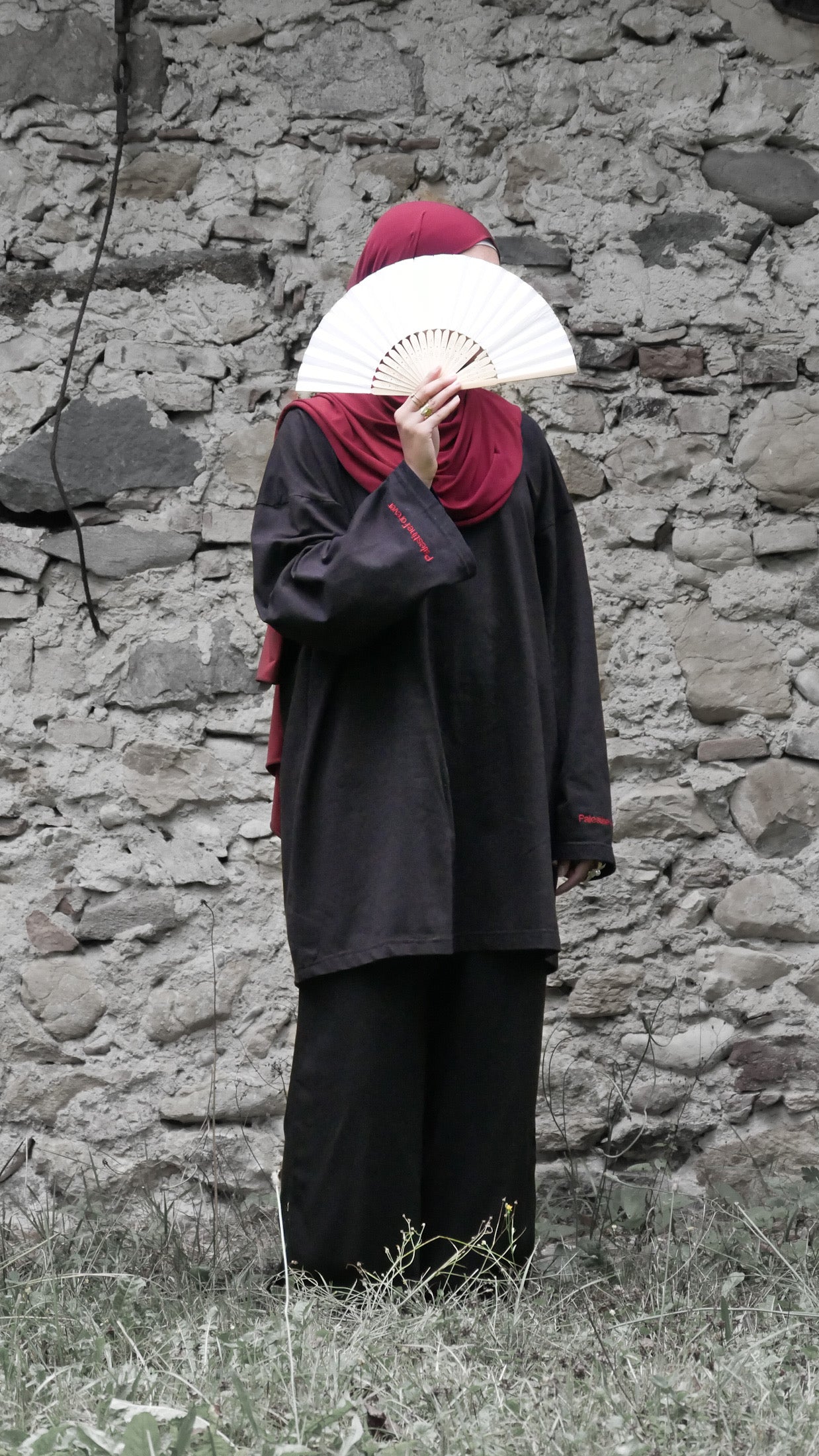 T-shirt modeste noir