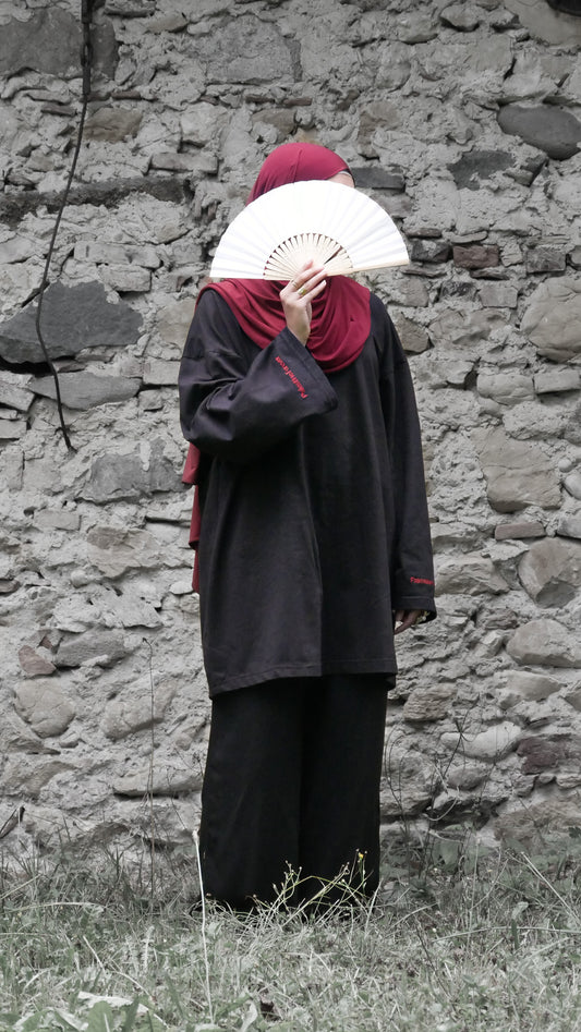 T-shirt modeste noir